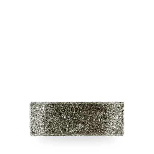 [509891] Schaal rechthoek 24.7cm x 8.8cm Studio Prints Raku Quartz Black Churchill