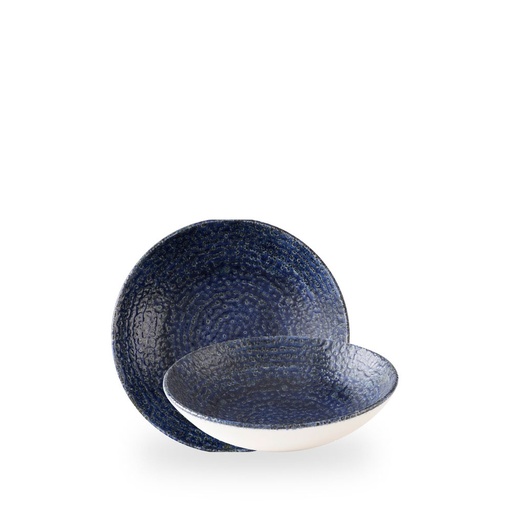 [509932] Bord coupe diep 18.2cm 42.6cl Homespun Chroma Twilight Churchill