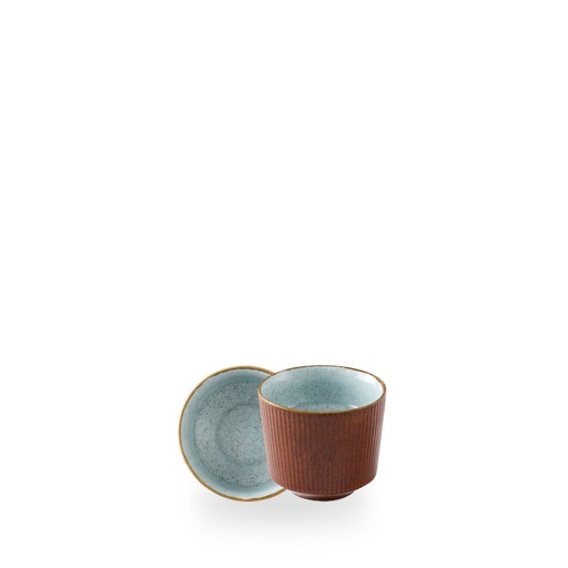 [509965] Kom 9.5cm h 8.1cm 33.0cl Nourish Cinnamon Brown Duck Egg Churchill