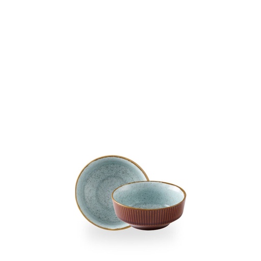 [509966] Kom 11.5cm h 5.0cm 26.0cl Nourish cinnamon brown duck egg Churchill