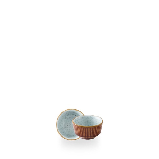 [509967] Dipper/tipje 8.0cm h 4.8cm 11.0cl Nourish cinnamon brown duck egg Churchill