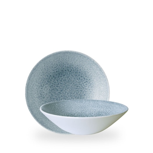 [509991] Kom 22.2cm h 6.5cm 110.0cl Studio Prints Raku Topaz Blue Churchill