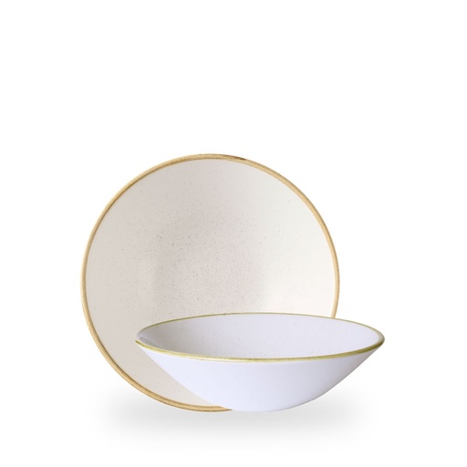 [510003] Kom 22.2cm h 6.5cm 110.0cl Stonecast Barley White Churchill