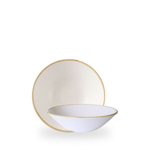 [510004] Bord coupe diep 19.6cm h 5.5cm 75.0cl Stonecast barley white Churchill