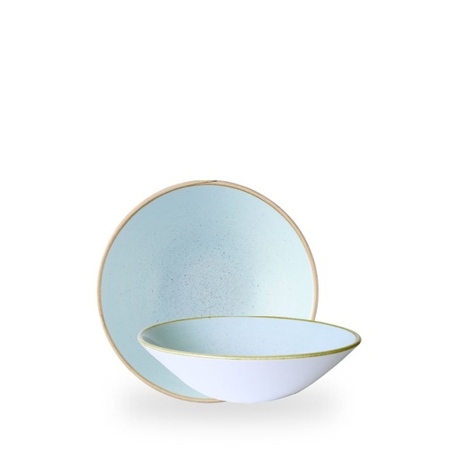 [510008] Kom 19.6cm h 5.5cm Stonecast Duck Egg Churchill