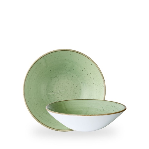 [510013] Bord coupe diep 22.2cm h 6.5cm 110.0cl Stonecast sage green Churchill