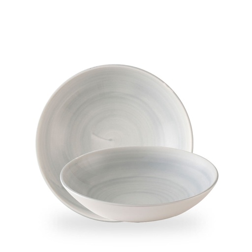 [510019] Bord coupe diep 24.8cm 113.6cl Stonecast canvas grey Churchill