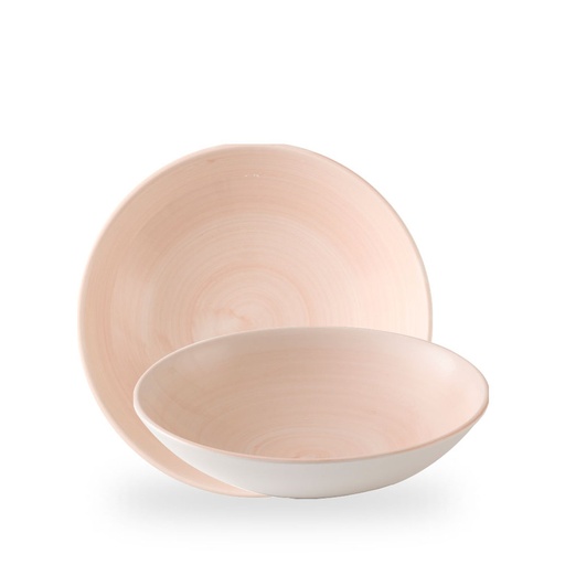 [510035] Bord coupe diep 24.8cm 113.6cl Stonecast Canvas Coral Churchill