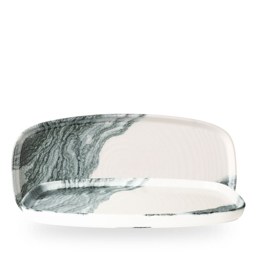 [510080] Schaal rechthoek 35.0cm x 18.5cm h 2.0cm Inked Tide black Churchill