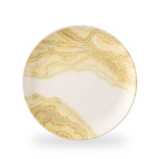 [510086] Bord coupe 28.8cm Inked Tide gold Churchill