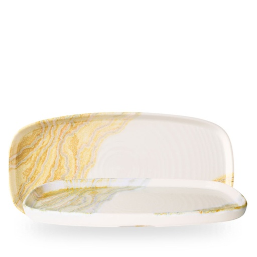 [510093] Bord plat 35.0cm x 18.5cm h 2.0cm Tide gold Churchill