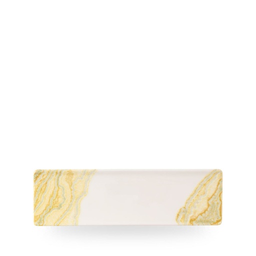 [510096] Schaal rechthoek 30.0cm x 9.0cm Inked Tide Gold Churchill