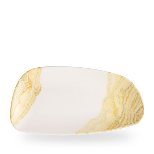 [510099] Bord plat 35.0cm x 18.5cm Inked Tide Gold Churchill