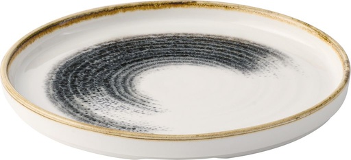 [510196] Bord plat 21.0cm h 2.0cm Studio Prints Homespun Accents Black Churchill