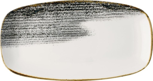 [510199] Schaal rechthoek 35.5cm x 18.9cm Homespun accents black Churchill