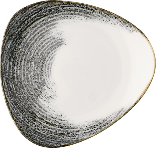 [510201] Bord plat driehoek 28.5cm Studio Prints Homespun Accents Black Churchill