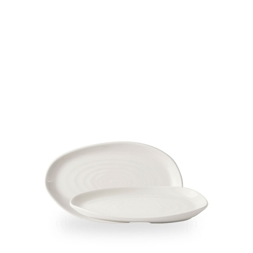 [510209] Schaal rechthoek 22.0cm x 13.0cm Envisage white Churchill