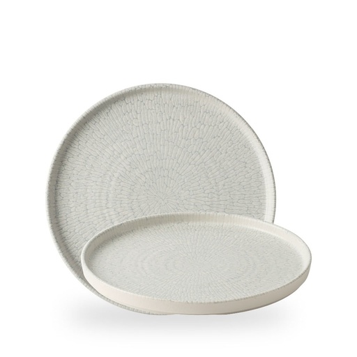 [510220] Bord plat 26.0cm h 2.0cm Inked delta grey Churchill