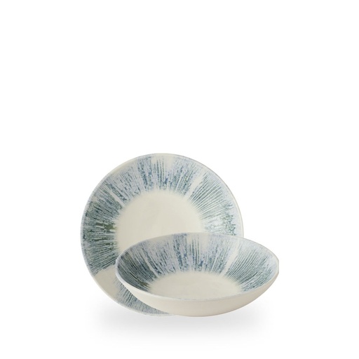 [510375] Bord coupe diep 18.2cm Inked Lyra Blue Churchill