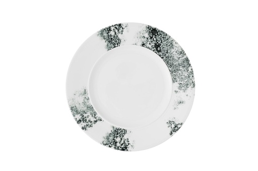 [510410] Bord plat 28.0cm Ambience Smoke Standard Rim Black Churchill