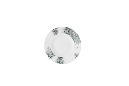 [510412] Bord plat 16.2cm ambience smoke Black Churchill