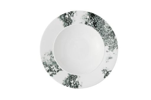 [510414] Bord diep 28.0cm ambience smoke Black Churchill