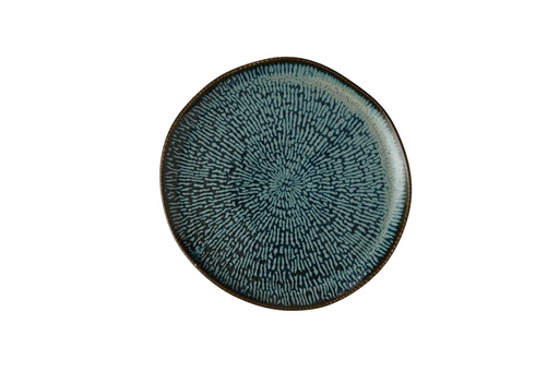 [510415] Bord plat 26.0cm h 2.0cm Envisage Cascade Sapphire Blue Churchill