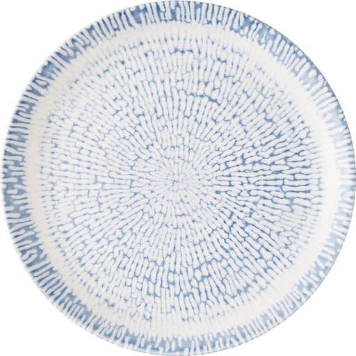 [510571] Bord coupe 28.8cm Inked Cascade Indigo Churchill