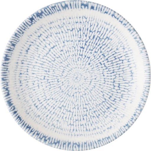 [510574] Bord coupe 16.5cm Inked Cascade Indigo Churchill