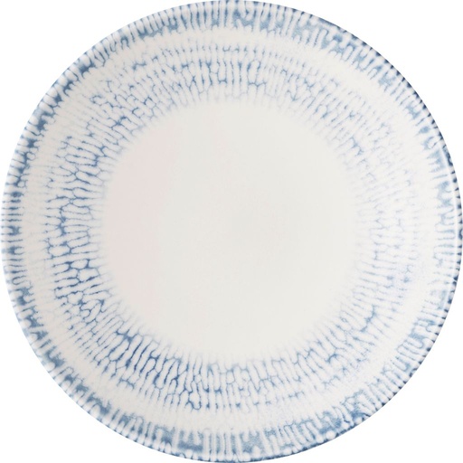 [510576] Bord coupe diep 18.2cm 42.6cl Inked Cascade Indigo Churchill