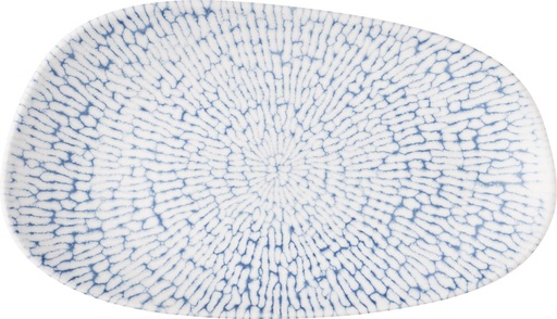 [510584] Schaal rechthoek organisch 26.0cm x 15.0cm Inked Cascade Indigo Churchill