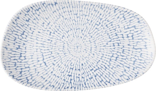 [510585] Schaal rechthoek organisch 22.0cm x 13.0cm Inked Cascade Indigo Churchill