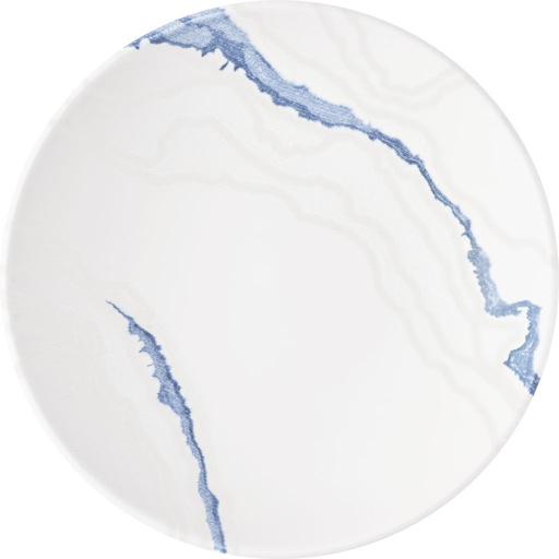 [510598] Bord coupe diep 24.8cm 113.6cl Inked Tide Accents Blue Churchill