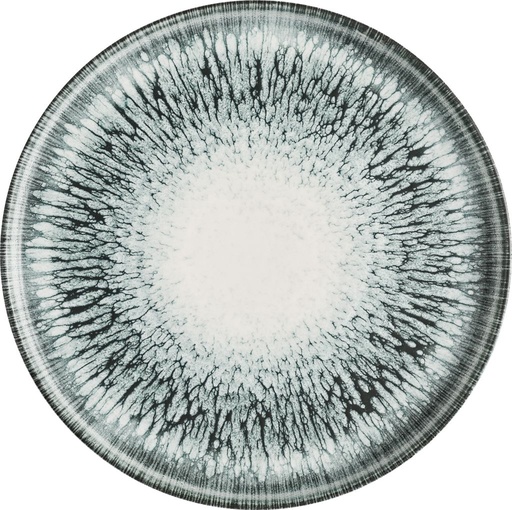 [510623] Bord plat 26.0cm Inked Lumé  Black Churchill