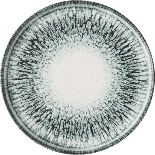 [510625] Bord plat 15.7cm h 2.0cm Inked Lumé  Black Churchill