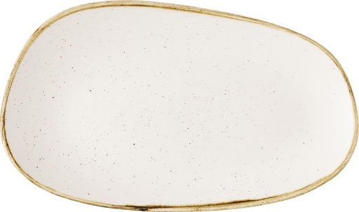 [510659] Schaal rechthoek 22.0cm x 13.0cm Stonecast barley white Churchill