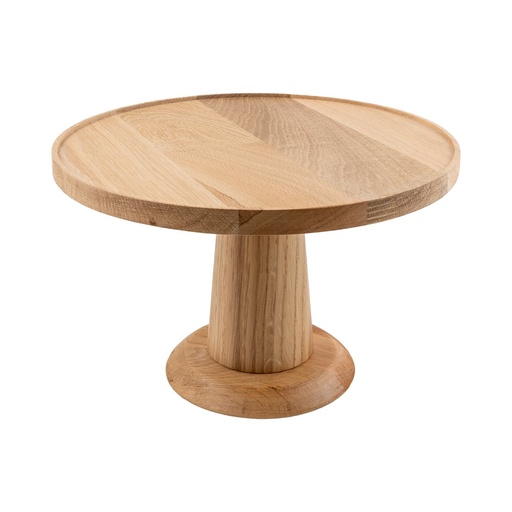 [510773] Taartplateau rond 27.5x19.8cm Oak Natural Circus Joy Buffet