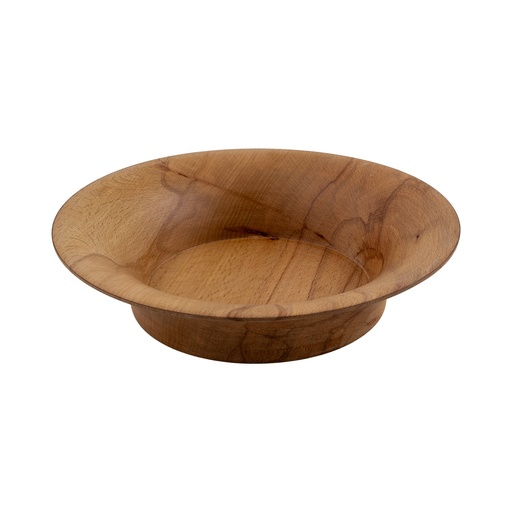 [510849] Kom 27.0x7.0cm Beech Natural Bowl Footed Joy Buffet