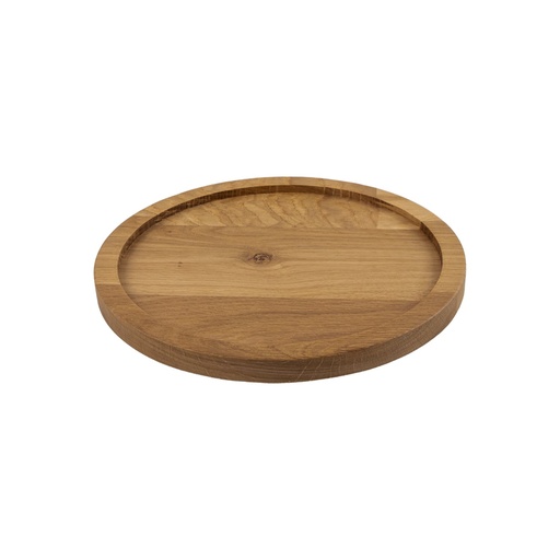 [510863] Serveerplateau rond voor dispenser 22.0cm Oak Natural Elysian Joy Buffet