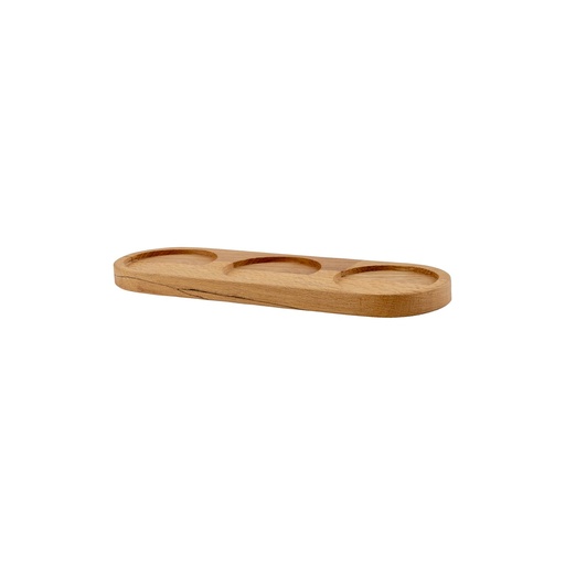 [510867] Serveerplateau voor mini bowls 27.5x9.0cm Beech Natural Joy Buffet