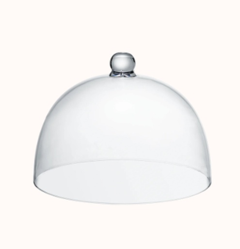 [510920] Stolp/cloche 21.0x22.5cm Transparant Circus Joy Buffet