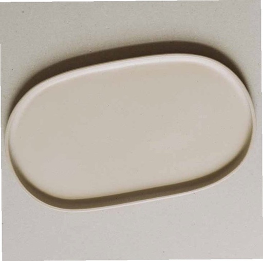 [510957] Schaal ovaal 41.0x23.0cm Terra Vanilla Poemi