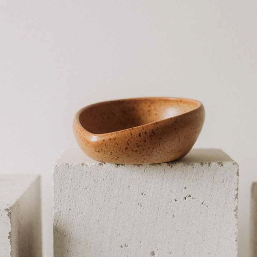 [510993] Kom 14.0x8.0x3.5cm Oval Aarde Poemi