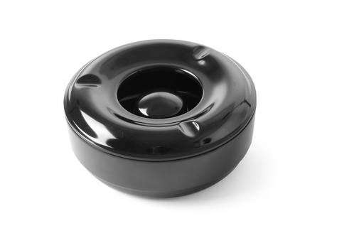 [22060] Asbak 14.6cm zwart melamine