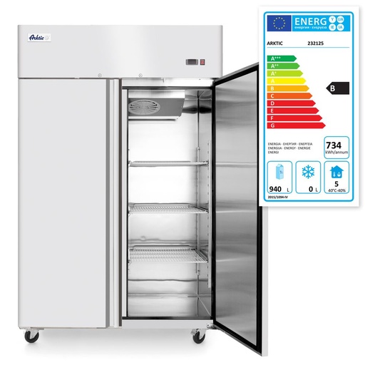 [511464] Koelkast tweedeurs 1240 l Profi Line 230V 350W Hendi