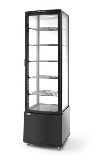 [511499] Koelvitrinekast zwart 270 l 230V 290W Hendi