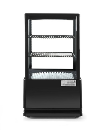[511513] Koelvitrinekast zwart 58 l 230V 170W Hendi