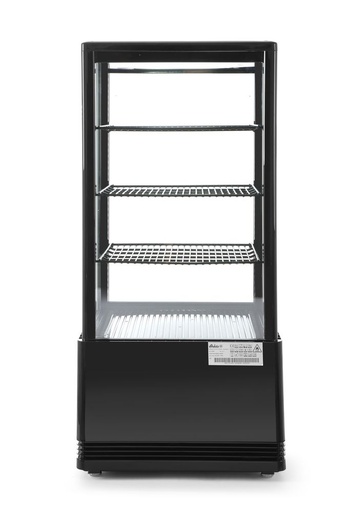 [511516] Koelvitrinekast zwart 78 l 230V 170W Hendi