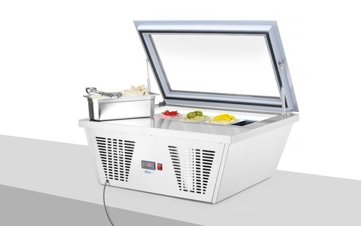[511519] Displayvriezer voor ijs 4x 5 l 230V 210W Hendi