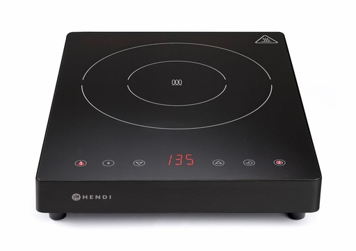 [511599] Inductiekookplaat zwart 230V 2000W Kitchen Line Hendi